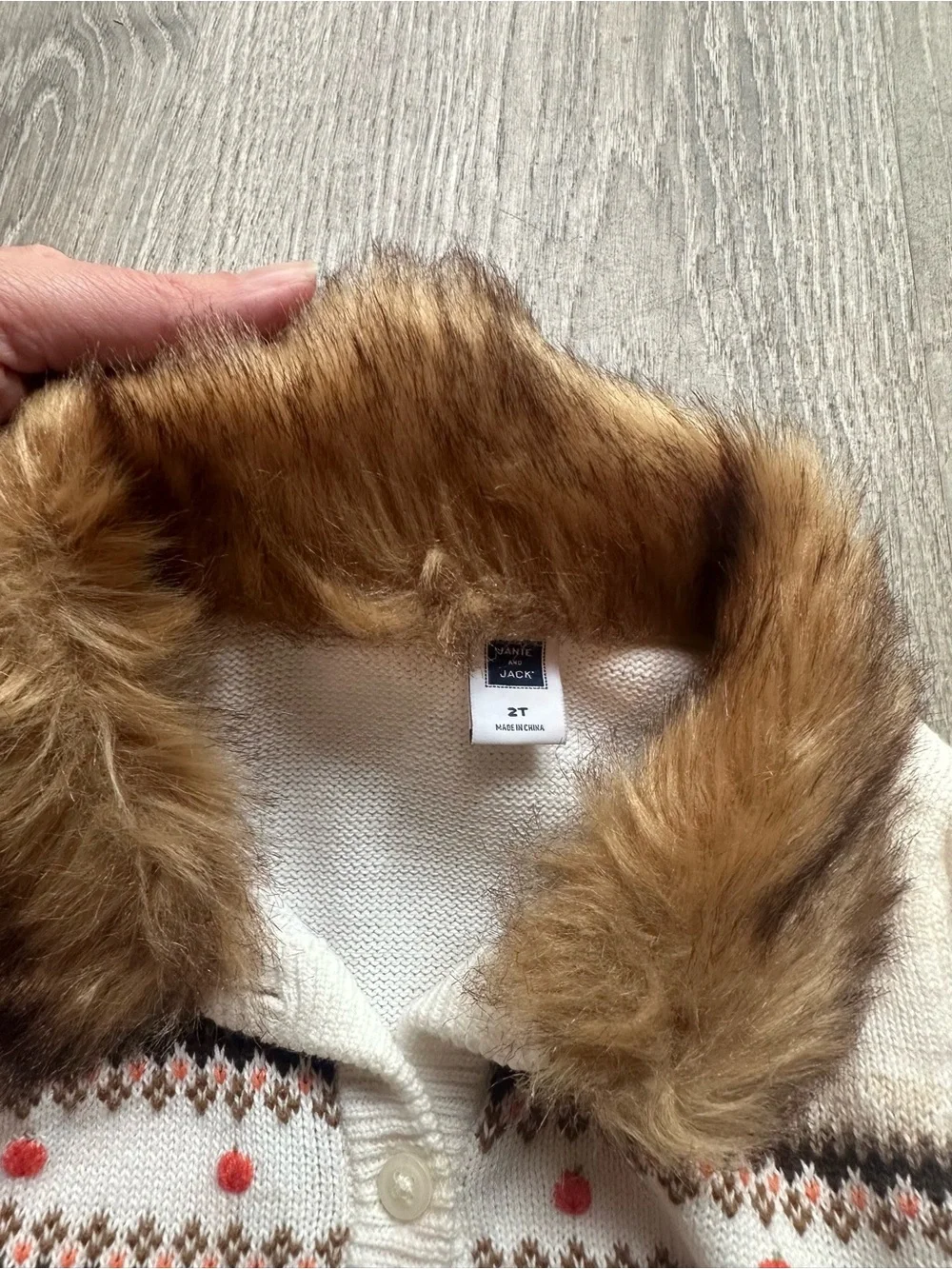 Janie and Jack Faux Fur Sweater Set - Pumpkin Harvest 2015 - HTF Set